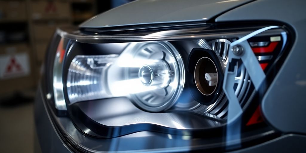 Mitsubishi headlight assembly