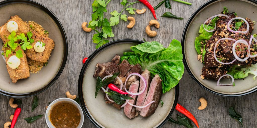 cooked dish on gray bowl