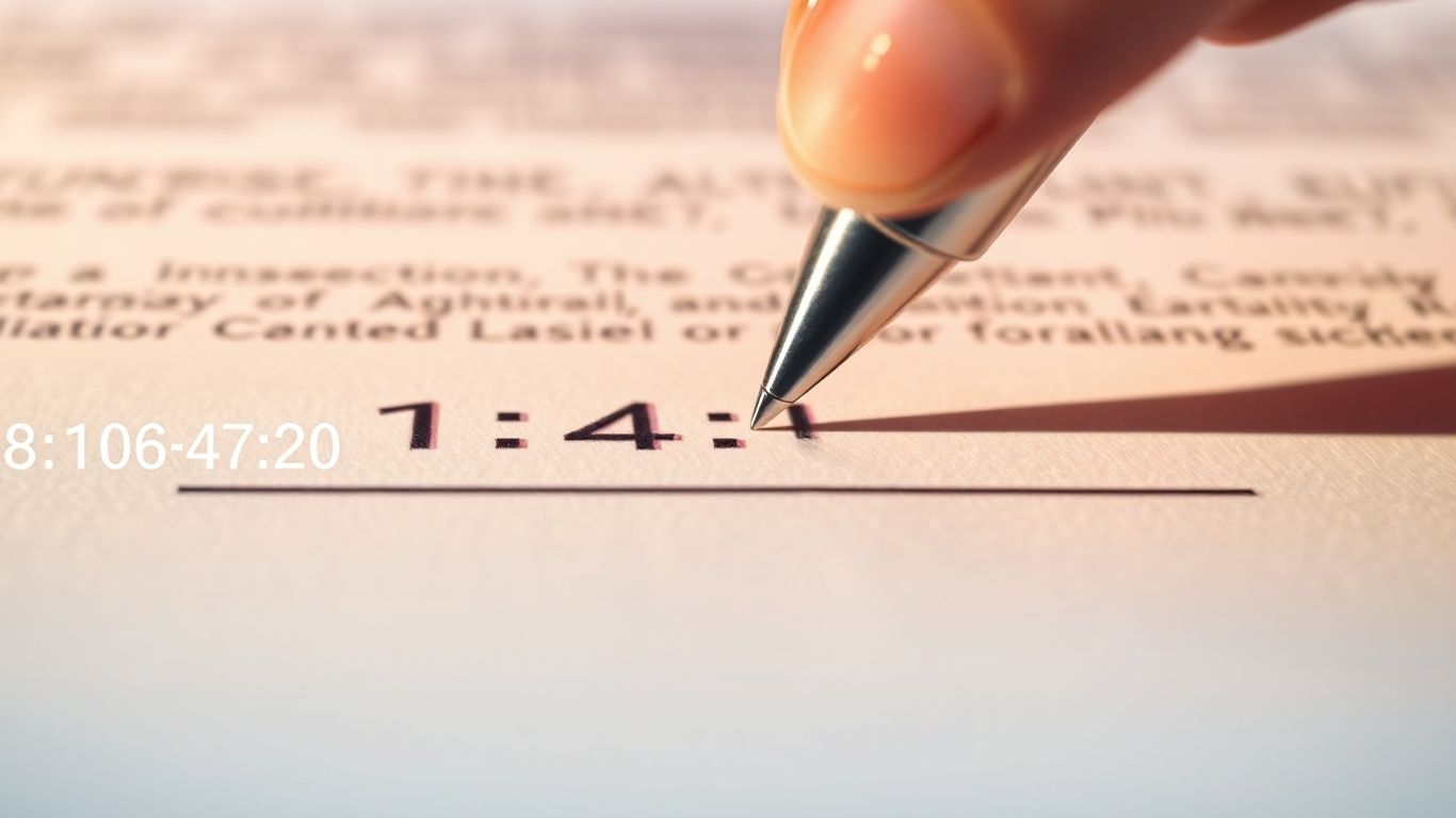 Signature électronique sur un document avec horodatage.