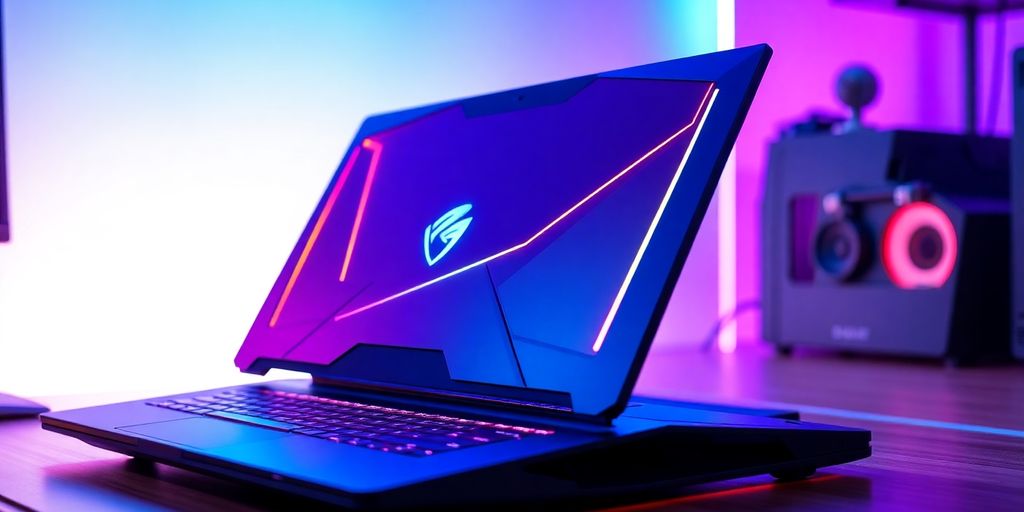 صورة لجهاز لابتوب ألعاب حديث