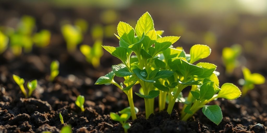 Diversified portfolio: growth in green.