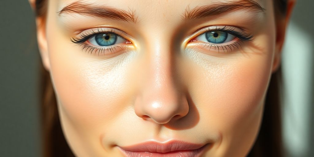 Woman with radiant, healthy skin