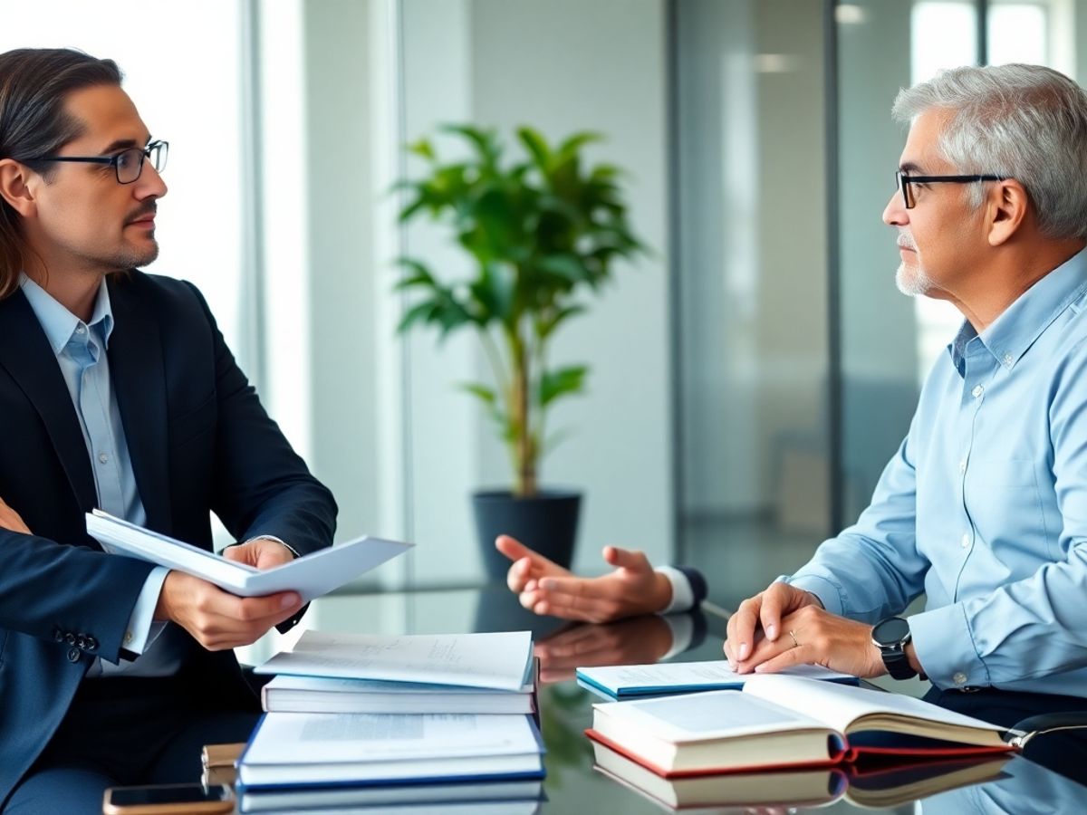 Consultanță juridică într-un birou modern