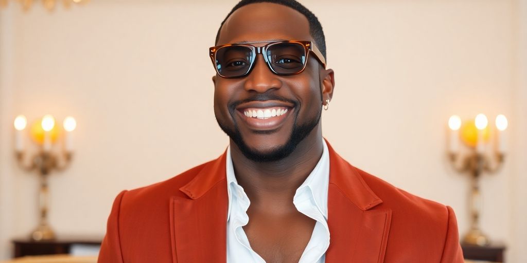 Bobby Brown smiling in a stylish setting.