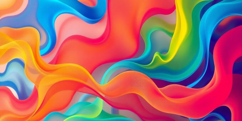 Colorful data patterns.