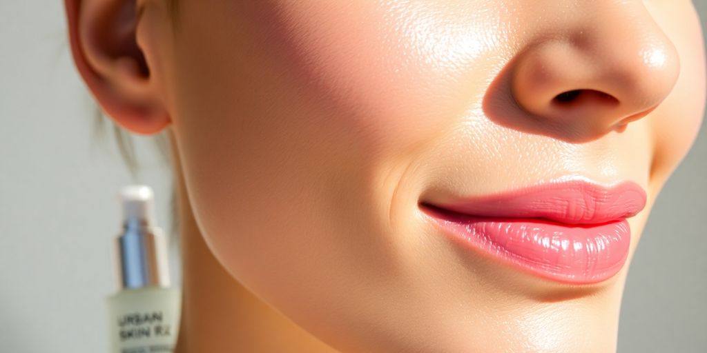 Glowing skin with Urban Skin Rx Vitamin C serum.