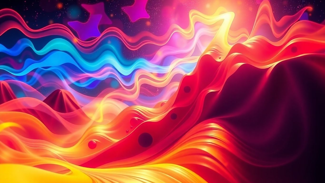 Crypto trading momentum with abstract digital forms.