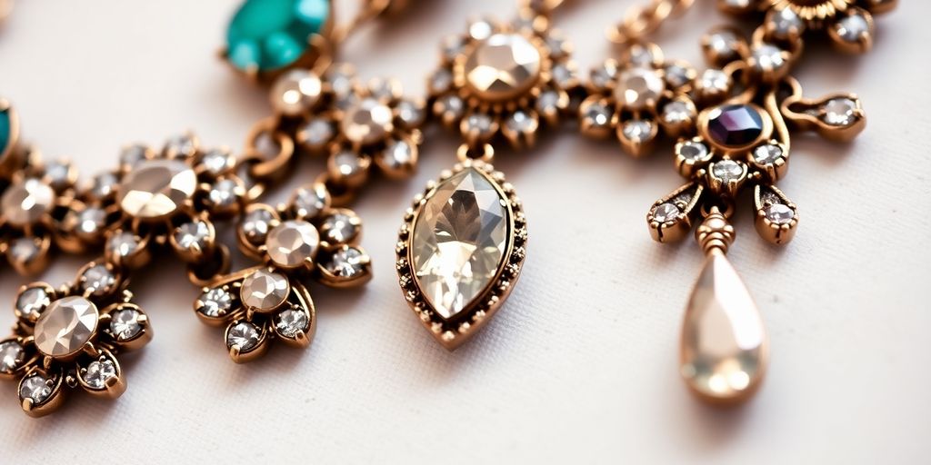 Bijoux de famille en gros plan, détails raffinés.