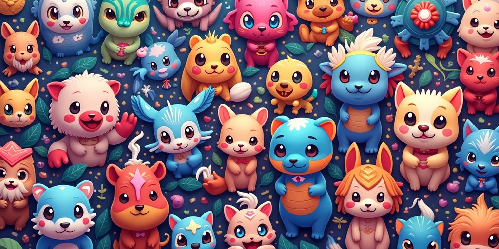 Colorful digital artworks representing NFTs and creativity.