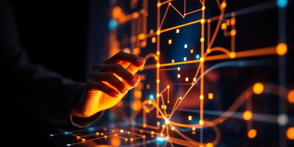 Pessoa criando prompts com inteligência artificial.