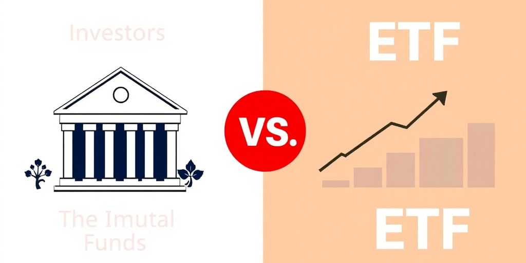 Mutual fund and ETF icons side-by-side.