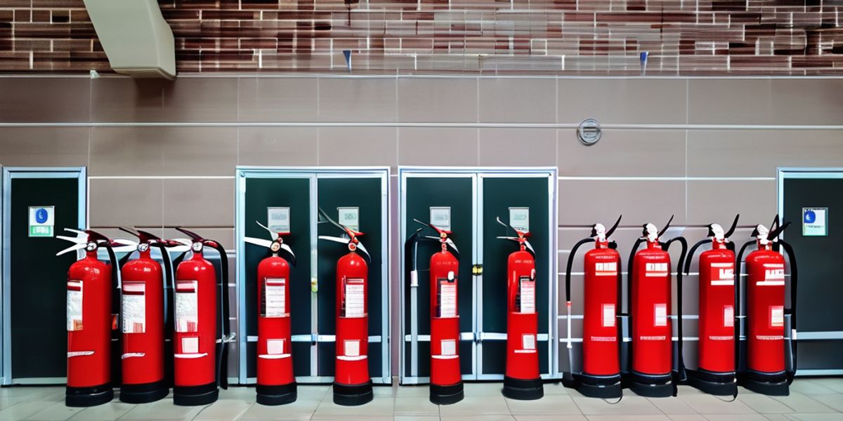 עמדת מטפים בבניין משותף