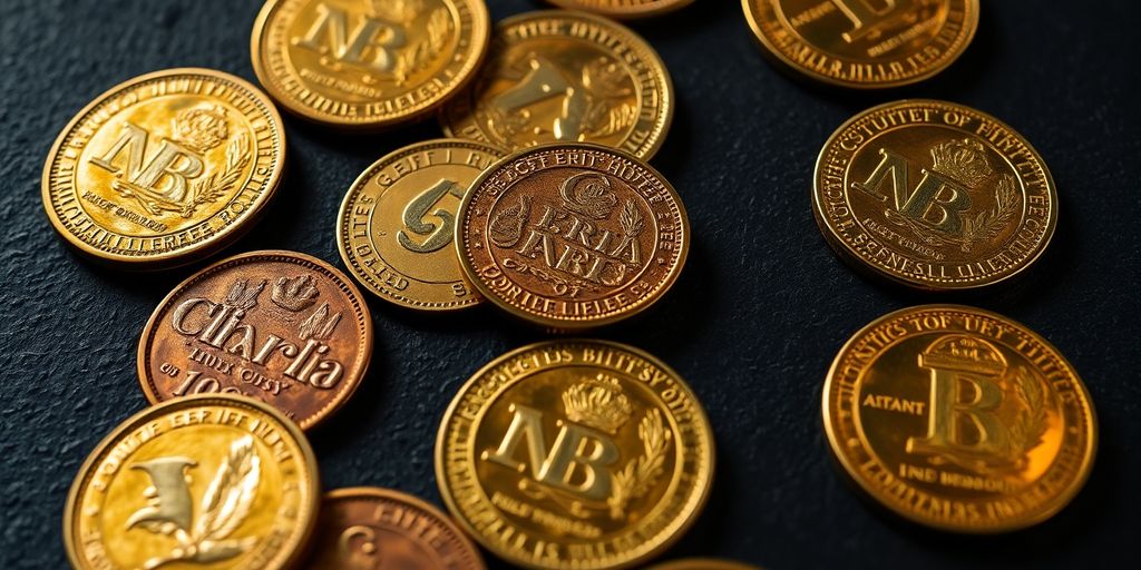 Pièces d'or historiques assorties