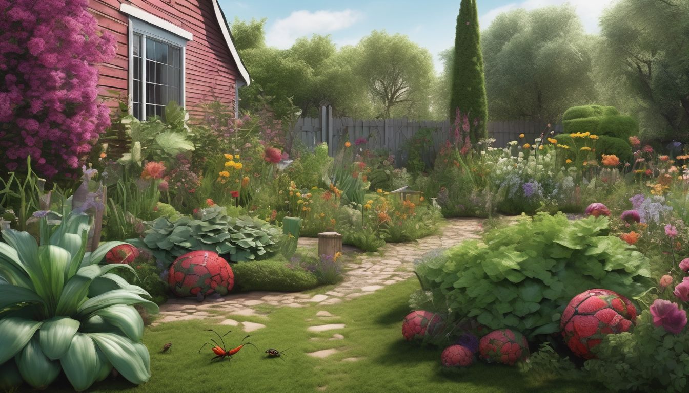 organic pest control in a garden