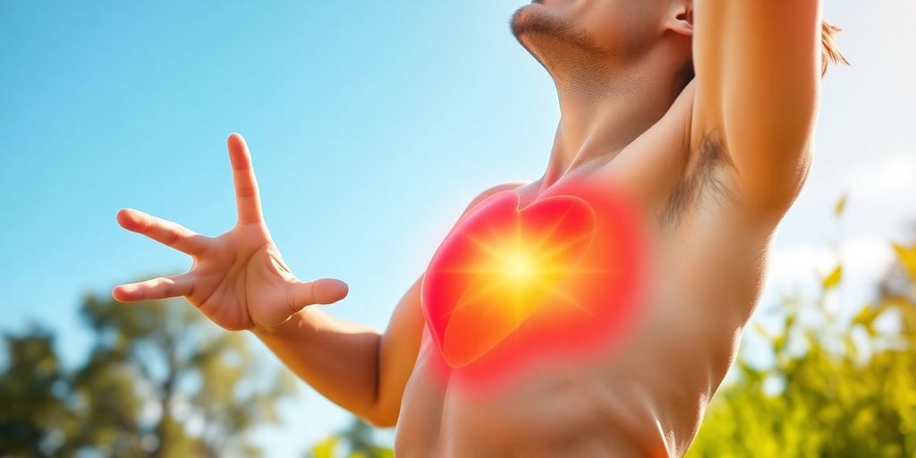 Person with a healthy heart.