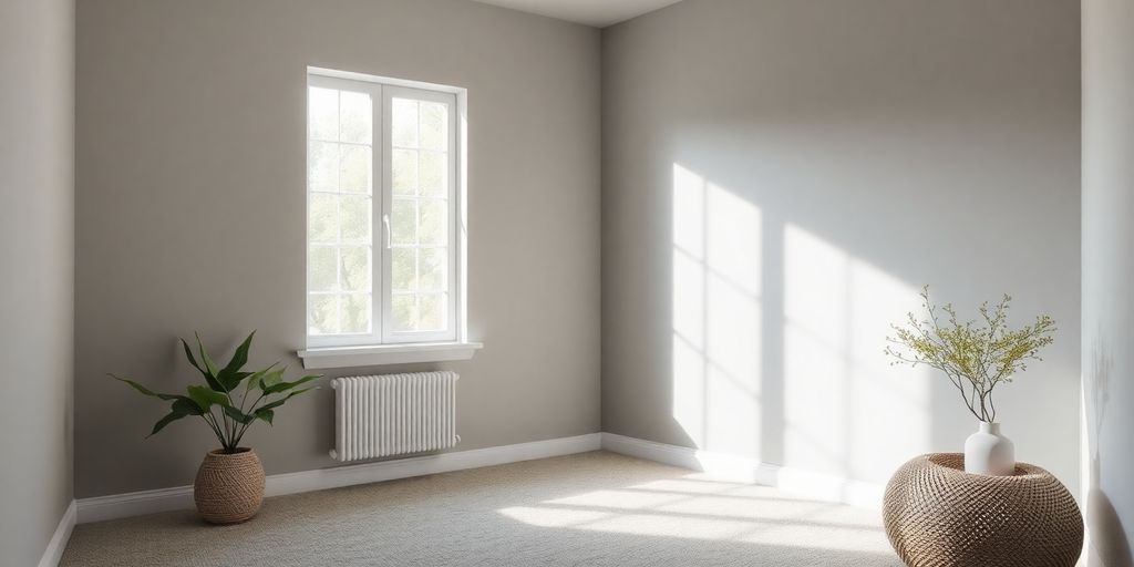 Room with Granite Dust paint on the walls.