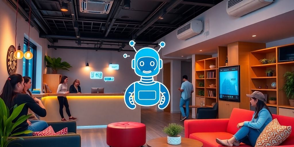 Moderan hostel sa AI chatbotom i prijateljskim osobljem.
