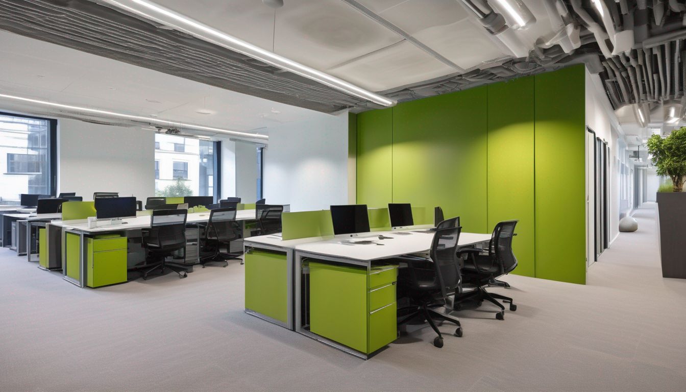 modern office refurbishment London green features