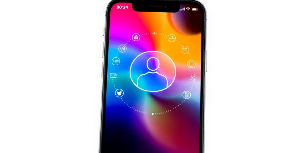 Imagem de um assistente de IA no celular.