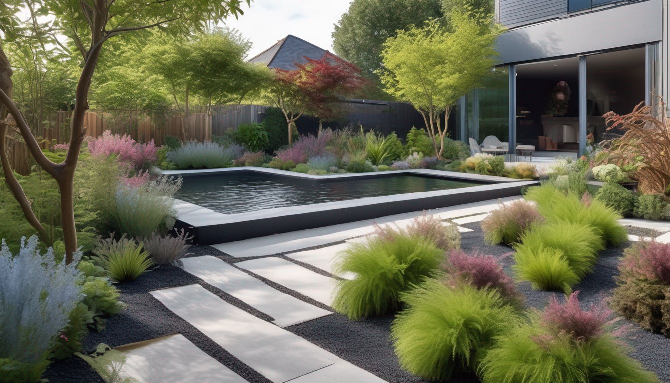 bird-friendly garden with water features