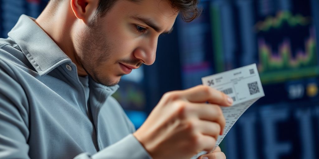 Sports bettor analyzing game outcomes.