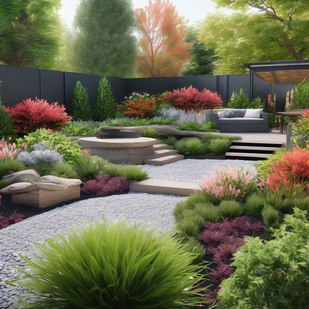 professional landscapers designing beautiful garden