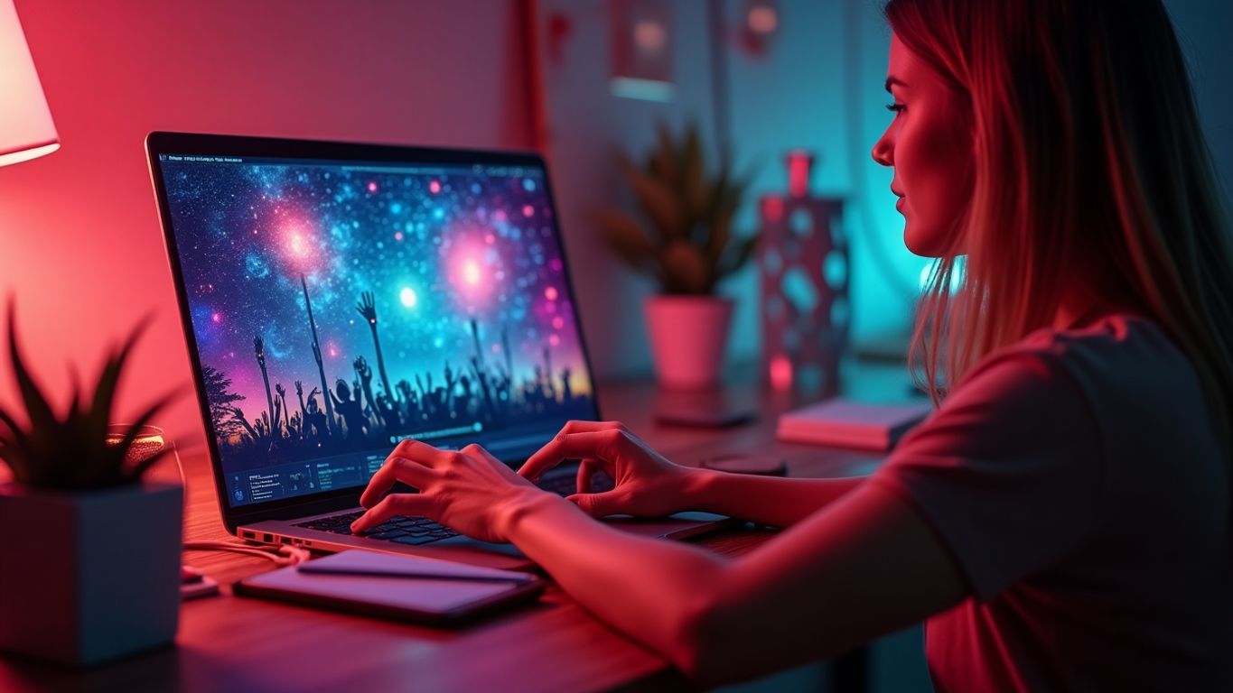 Creative workspace for faceless YouTube content creators.