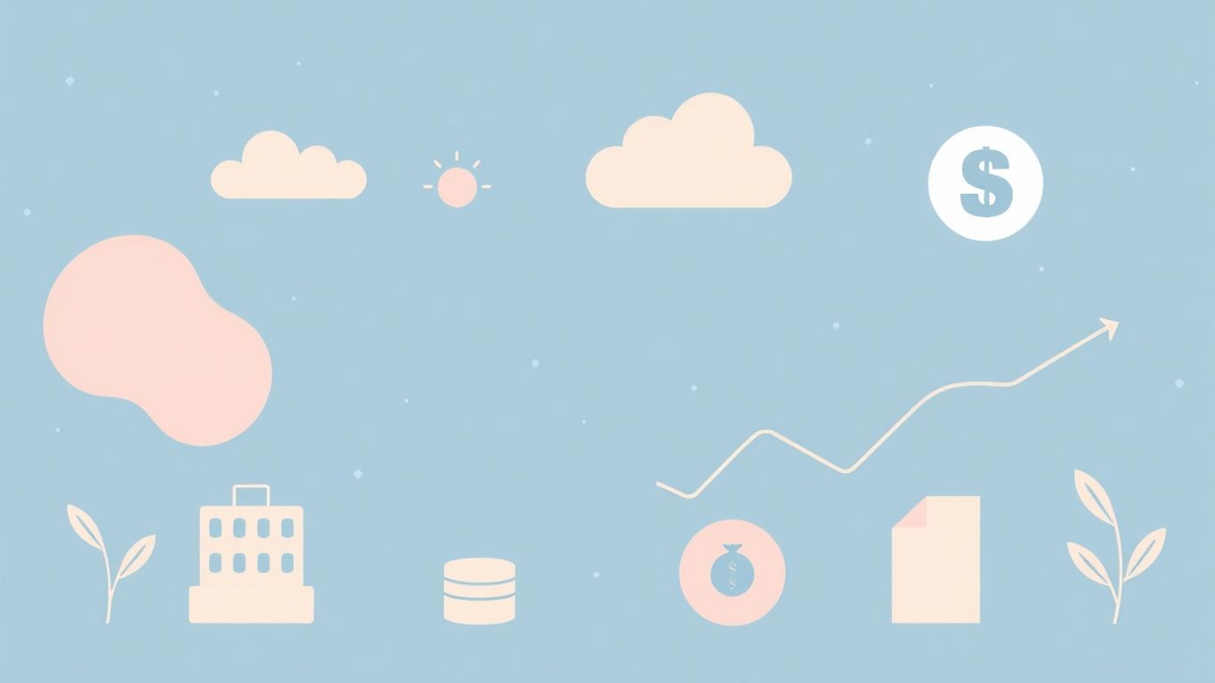 Moderne illustrasjon av økonomisk håndtering for små bedrifter.