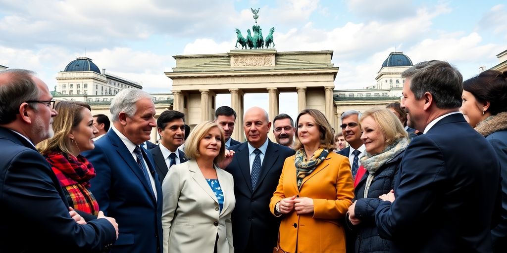 EPP leaders discussing at the Berlin Summit.