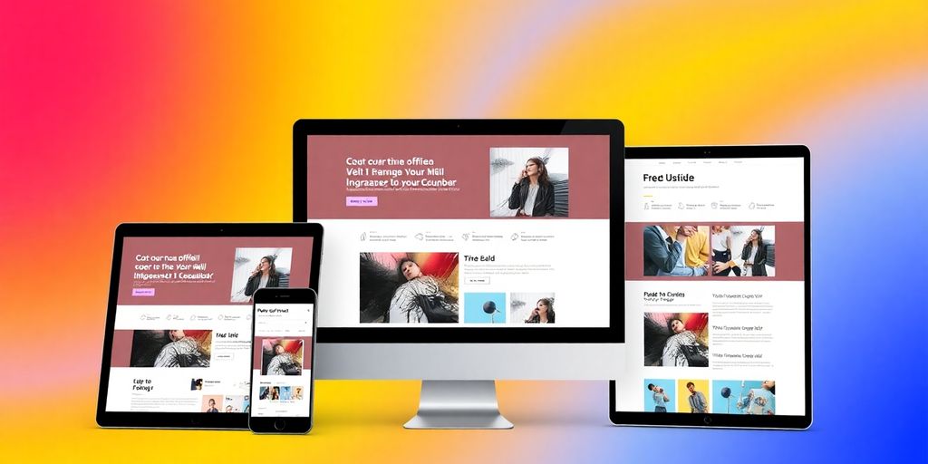 Moderne Webseite auf verschiedenen Geräten von Framer.