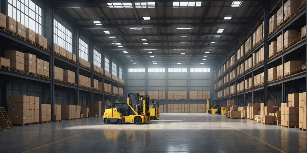 Warehouse with advanced technology for efficient operations