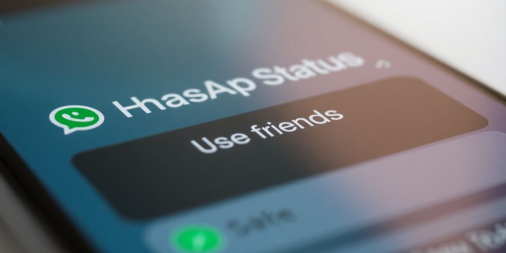 Tela do WhatsApp com opção Amigos Próximos no Status