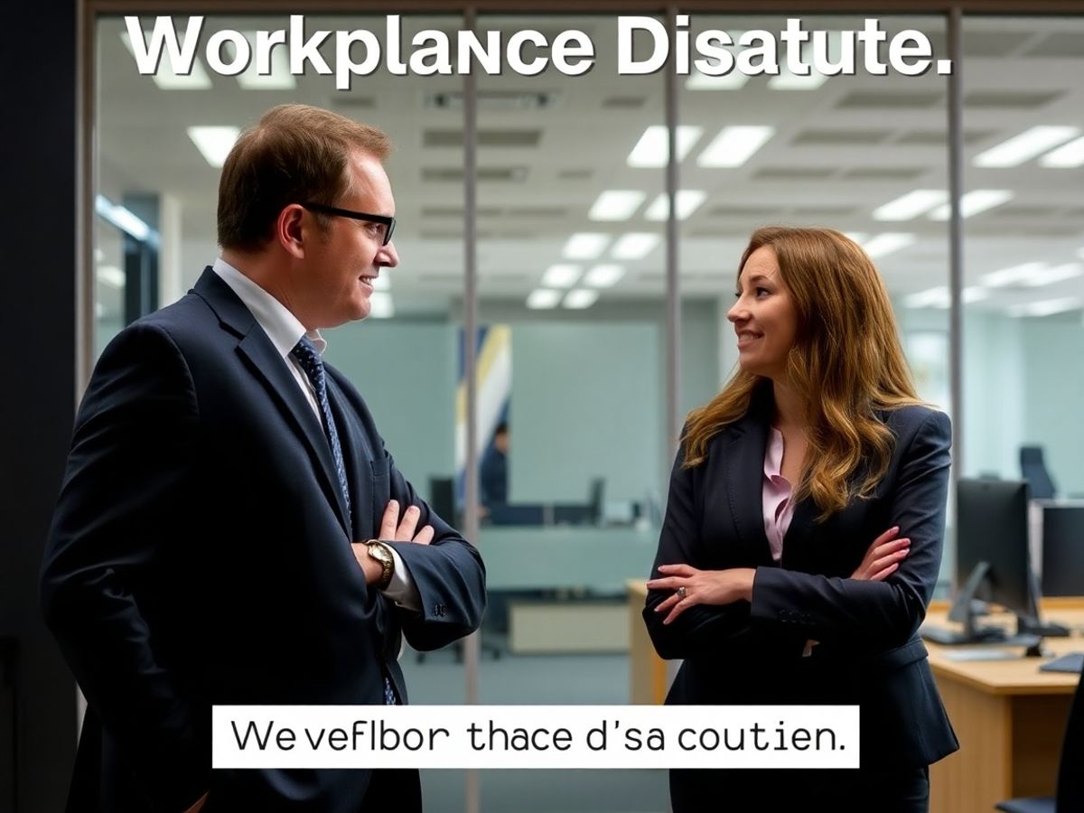 Conflict de muncă între angajat și angajator.