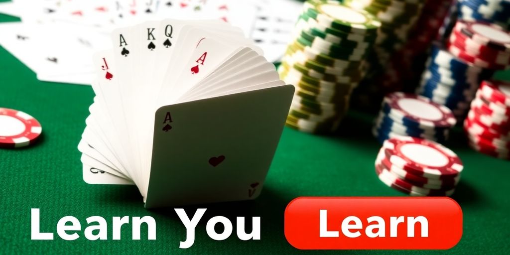 Blackjack cards and chips on a table.