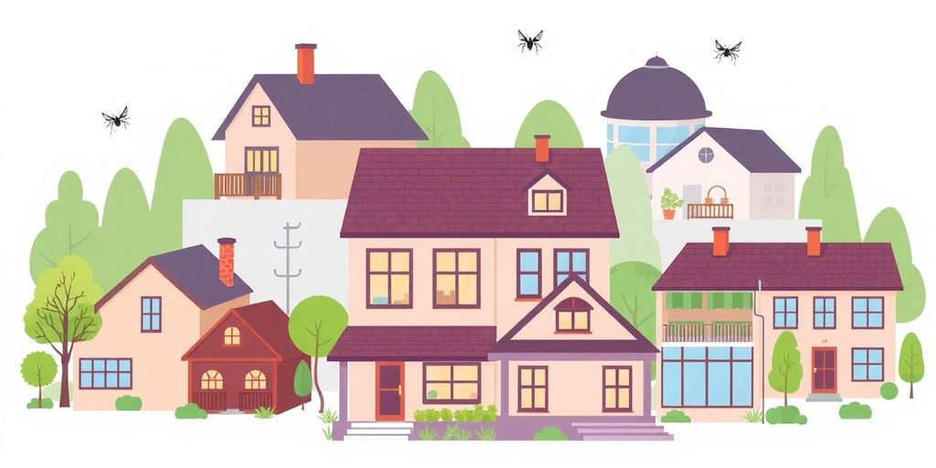 Imobile rezidentiale si comerciale pentru servicii de dezinsectie.