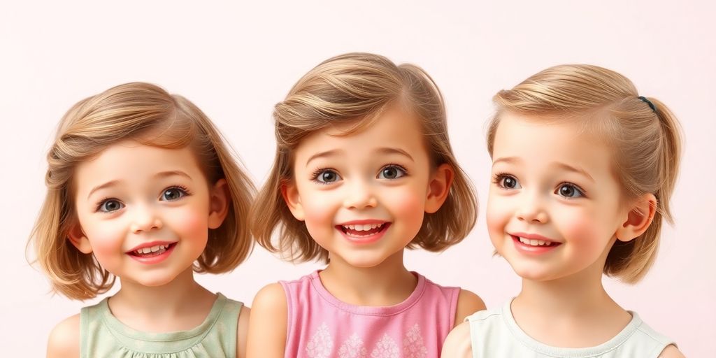 Süße Kurzhaarfrisuren für Mädchen im Alltag.