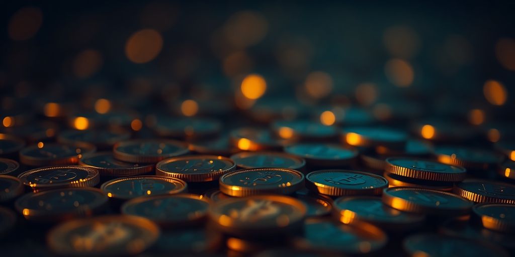 Floating digital coins