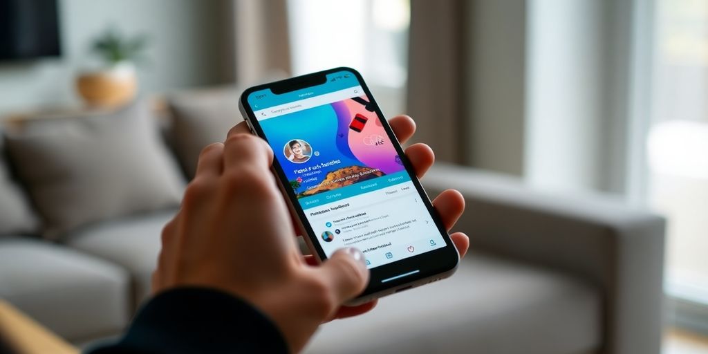 Person browsing cryptocurrency forum on mobile device