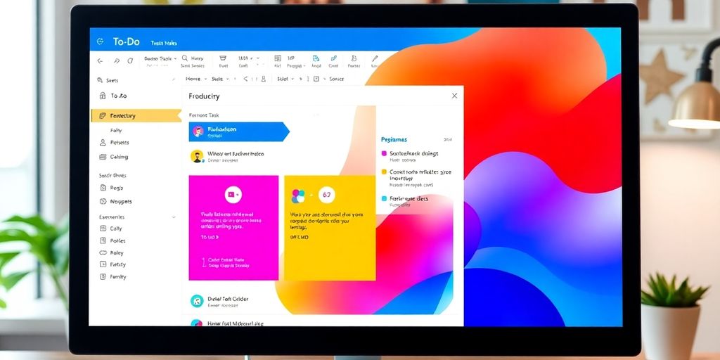 Screenshot von Microsoft To Do in Outlook integriert.