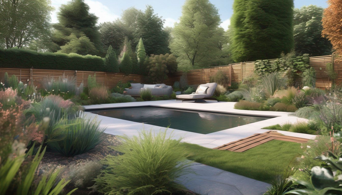 sustainable garden design in the UK with climate-responsive elements