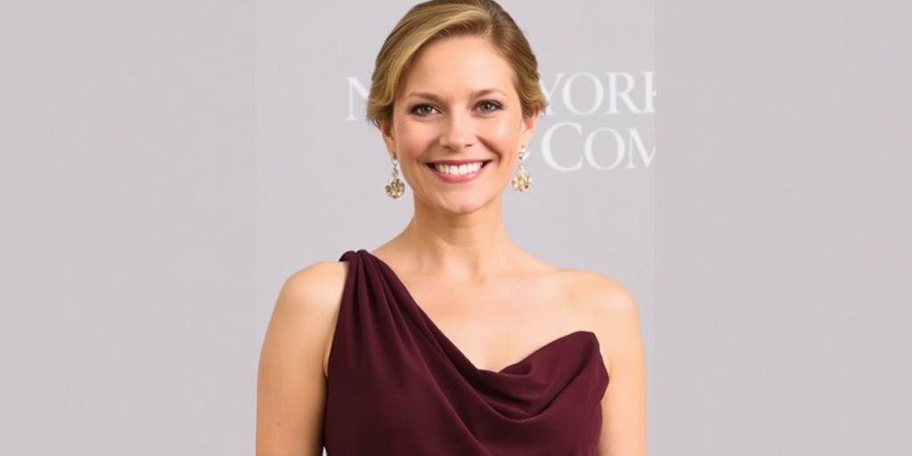 Woman wearing a stylish New York and Company dress.