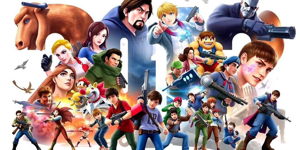 Illustrative compilation of 2012's influential video games.
