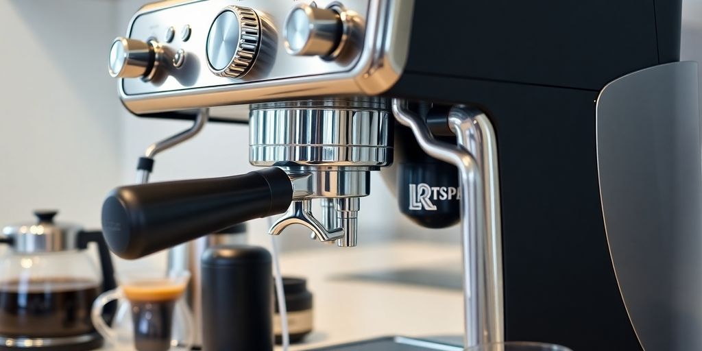 La Spaziale coffee machine on a stylish countertop.