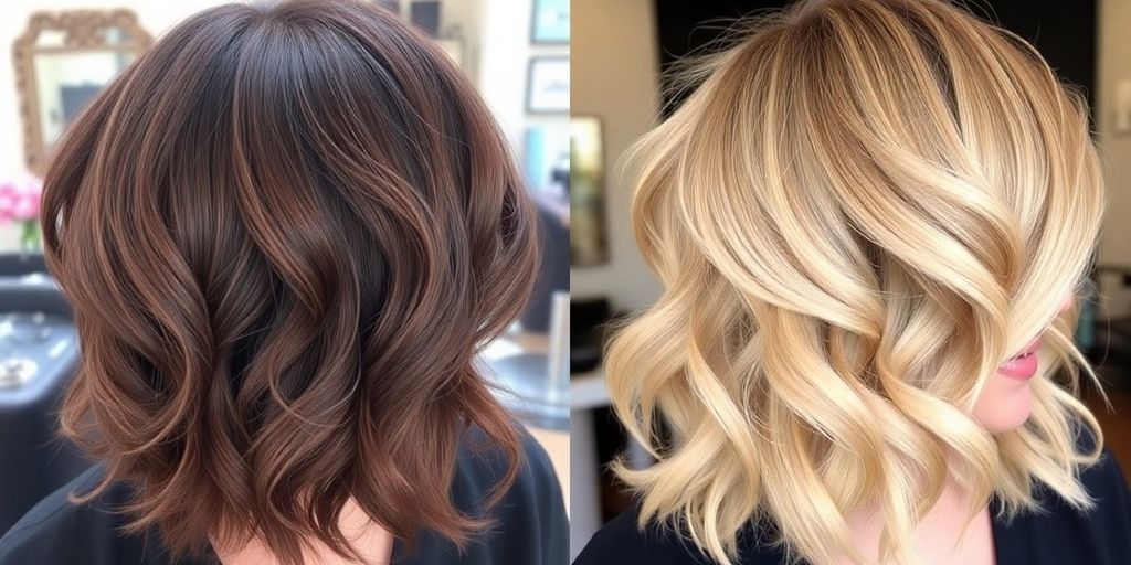 Woman with voluminous, layered hairstyle adding thickness.