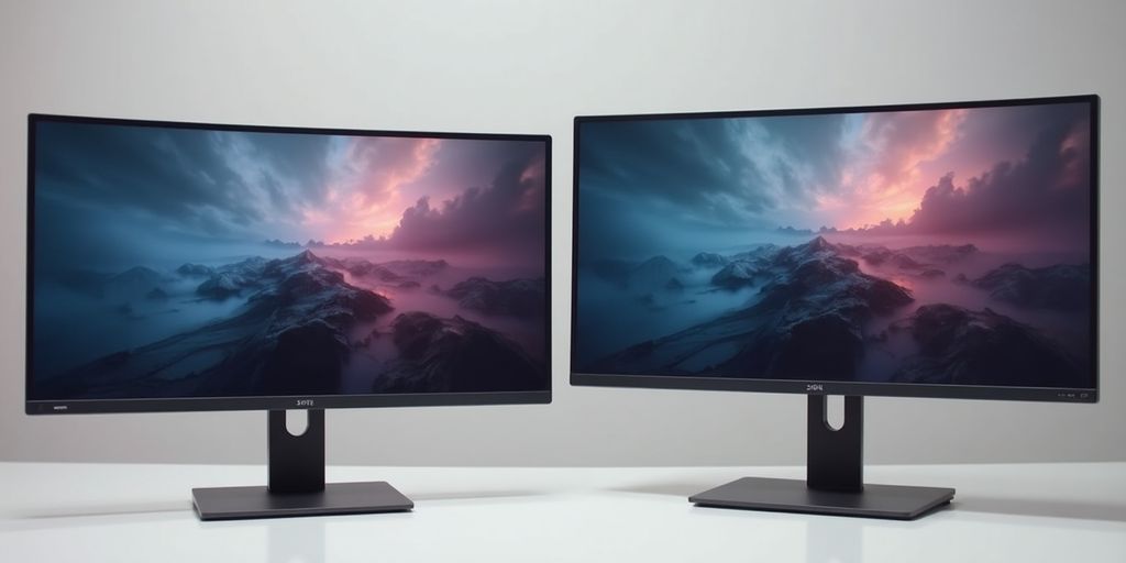 Vergleich von 4K und Ultrawide Monitoren.