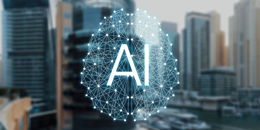 business presentation with AI elements