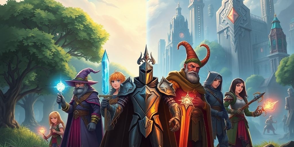 Fantasy warrior explores futuristic neon cityscape.