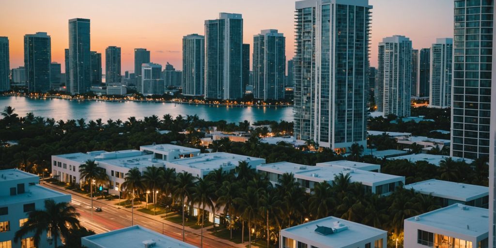Skyline view of West Eleventh Miami furnished apartments
