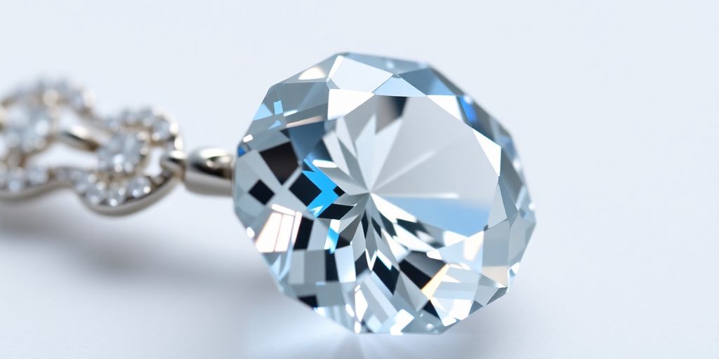 Bijou brillant et nettoyé sur fond neutre.