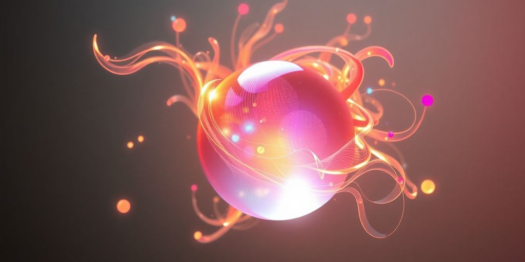 Digital art emerging from a glowing AI sphere.